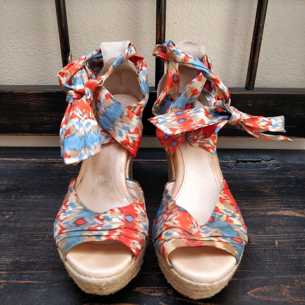 Platform Heeled Espadrills